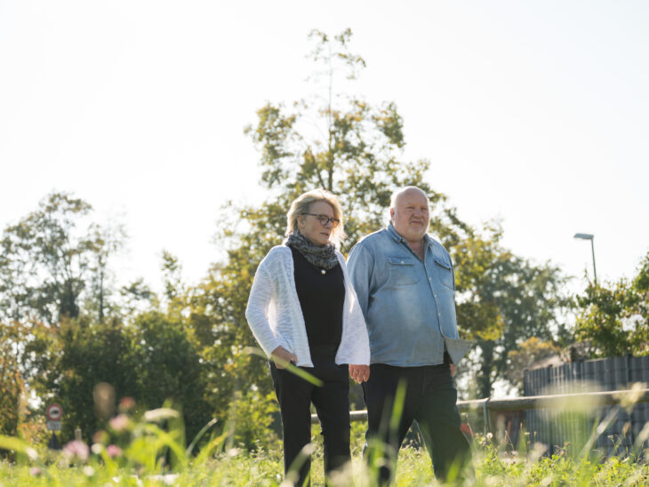 Brigitte Moosmüller und Günter Schwarz, Helfende beim Weißen Ring, Außenstelle Rosenheim